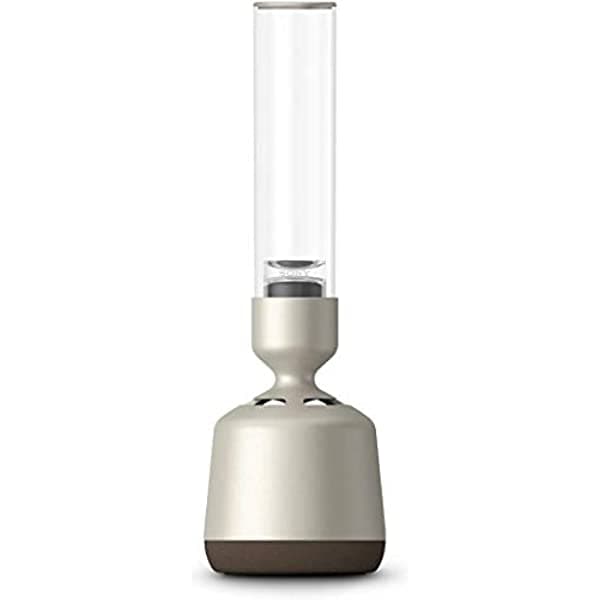 Sony Lspx-S2 - Altavoz De Sonido De Cristal Con Nfc Y Bluetooth 360 Grados Todo Direccional Color Plateado
