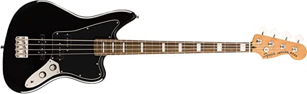 Squier Jaguar Bass Classic Vibe, Negro, Diapasón de Laurel (Fender 374560506)