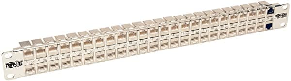 Tripp Lite 48 Puerto Cat6A Panel De Parche Stp Broteado Rj45 Ethernet 1U Rackmount Taa N254-048-Sh-6A