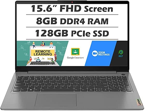 Lenovo Ideapad 3I Laptop (Último Modelo) Pantalla Full Hd De 15.6 Pulgadas Intel Pentium Gold 7505 2.0Ghz 8 Gb De Ram 128 Gb Ssd 1 Año Microsoft Office 365 Bluetooth 5 Windows 11 En Modo S Gris