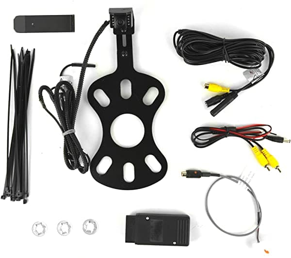 Brandmotion 9002-8857 Visión Trasera Sistema Infrarrojo Camara Y Soporte Ajustable 2007-2018 Jeep Wrangler Jk Factory Display Black