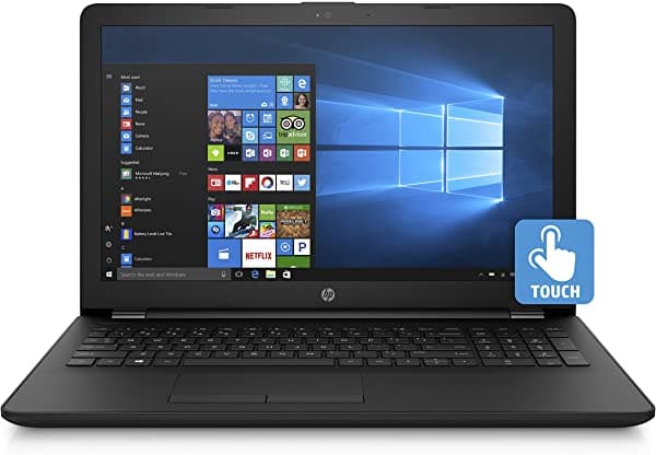 2018 HP Notebook de 15.6 Pulgadas con Pantalla Táctil Pentium Quad-Core N3710 1.6 GHz 4 GB RAM 128 GB SSD Intel HD WiFi HD Webcam hp 15 notebook