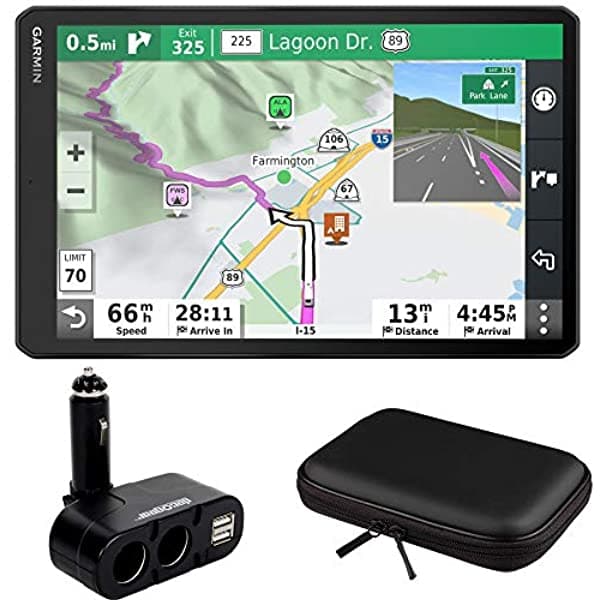 Garmin RV 1090 Navegador GPS de 10 Pulgadas para RV con Estuche Rígido de EVA y Cargador Expander 010-02425-05 E1GRRV1090