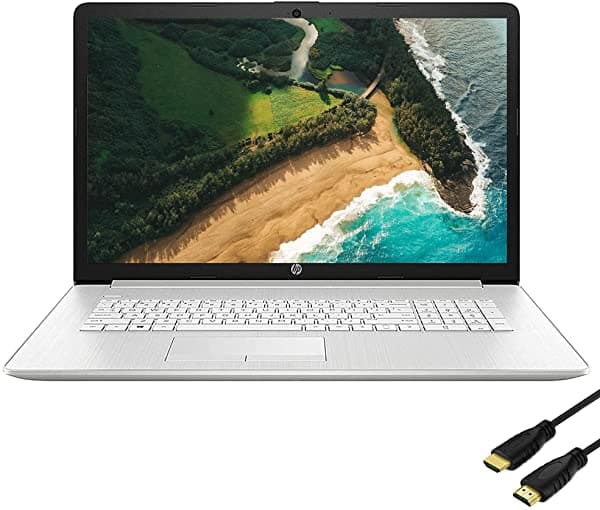 Hp Portátil De Oficina De Negocios Con Pantalla Táctil Hd+ De 17.3 Pulgadas Amd Ryzen 5 5500U (Beats Intel I5-1135G7) 32 Gb Ddr4 Ram 1024 Gb Pcie Ssd Paquete Con Hdmi Windows 10 Home Plata