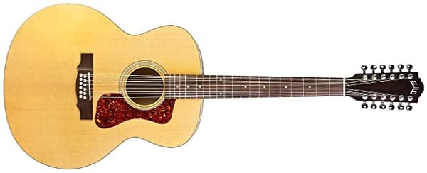 Guild Guitarra F-2512E Maple 12-Cuerdas Guitarra Acústica Blonde Jumbo Archback Solid Top Collection 383-3614-921