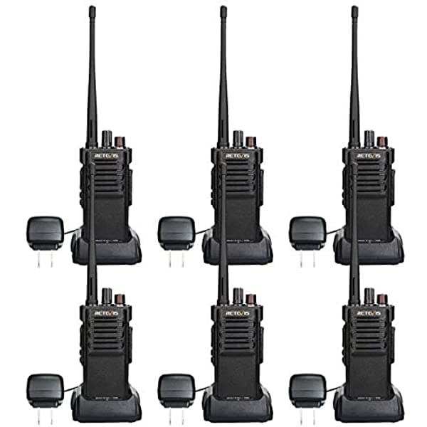 Retevis Rt29 Radrees 2 Way Walkie Talkies Long Range High Power Long Distancia De Alta Distancia Dos Vías Radios Recargables Vox Alarm6 Pack A FA9140AX6