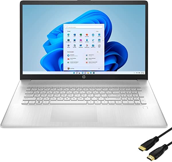 Laptop Empresarial Hp 17.3" Hd+ De 11ª Generación Intel I3-1115G4 Ligera Carga Rápida Paquete Con Hdmi Windows 11 Home Plateado (16 Gb | 512 Gb Ssd Hd+)