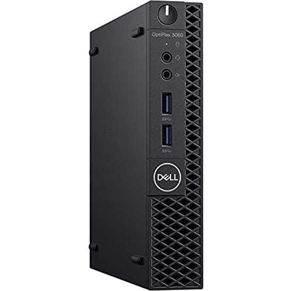 Dell OptiPlex 3060 Micro Form Factor (MFF) PC de Escritorio Empresarial Intel Six/Hexa Core i5-8500T 16 GB de RAM Intel PCIe NVMe 512 GB SSD DisplayPort/HDMI LAN Inalámbrica Gigabit Ethernet Windows 10 Pro 3060-MFF-54430