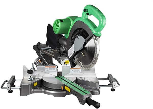 Metabo Hpt De 10 Pulgadas Compuesto Deslizante Mitre Saw Guía Láser Ajustable Control De Velocidad Electrónica De Doble Bisel De 12 Amperios Freno C10FSHS