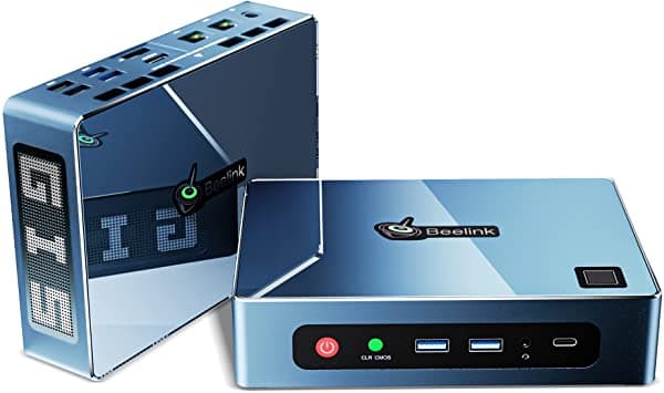 Beelink Gti Mini Pc Windows 11 Pro Con Intel I5-1135G7 De 4 Núcleos 16 Gb Ddr4 Ram 500 Gb Nvme Ssd Doble Gigabit Ethernet Compatible Con Hdmi 4K Dp 8K Wifi 6 Bt5.2 Business Gaming Mini Computadora