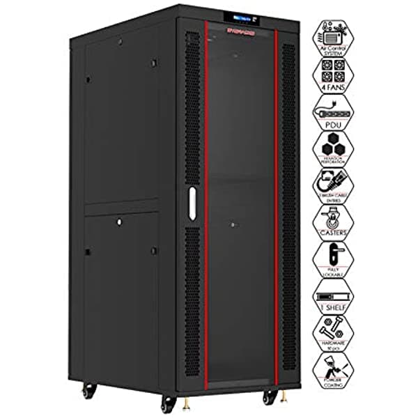 Sysracks Ratcador Del Cabino Del Cabineto Del Cabineto De La Red Neta Av Cabinete 42 U Rack Muntor Rata Fortura De La Red La Interencia - Servidor Gabinete
