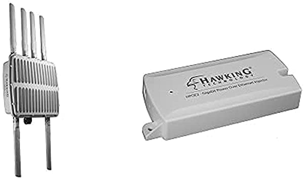 Hawking Technology AC1750 Managed AP Pro Punto de Acceso Inalámbrico de Doble Banda + Kit de Paquete PoE (HOW17ACM + HPOE2)
