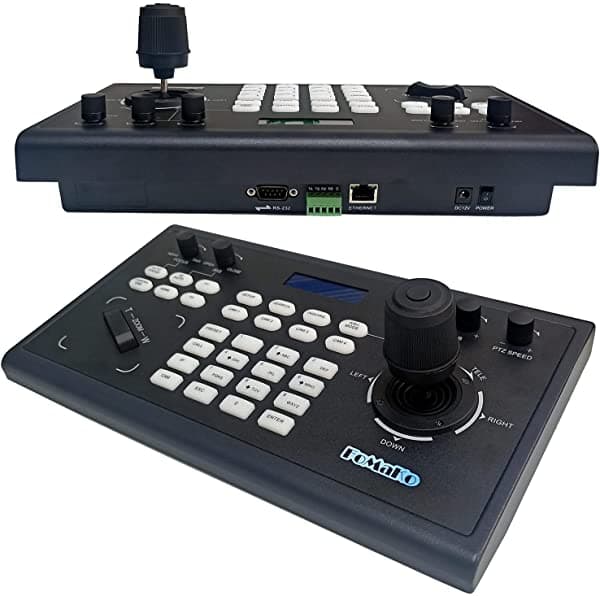 FoMaKo Controlador PTZ de Conferencia RS232 RS485 Controlador de Teclado de Cámara 3D IP PTZ Con Controlador de Joystick Para Transmisión FMK KC-608