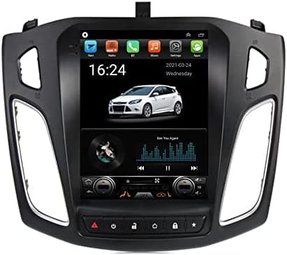 Topdisplay Radio Android 10 Ford Focus 2012-2018 10.4 Pulgadas 2+32G Inalámbrico Carplay Estilo Tesla Estéreo Ips Pantalla Táctil Wifi Gps Cámara Libre De Navegación