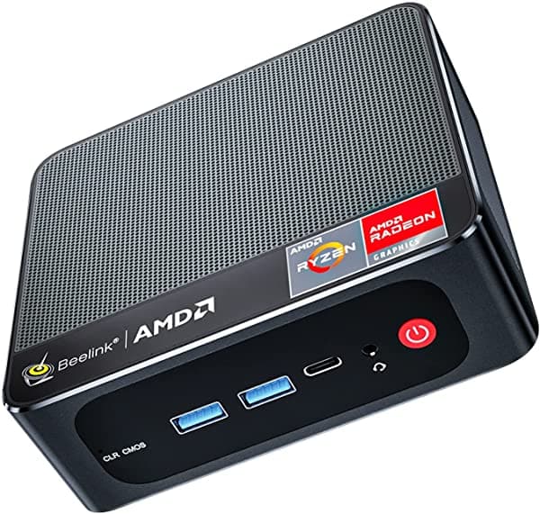 Beelink Ser3 - Mini Pc Versátil W11 Pro Amd Ryzen 7 3750H (Hasta 4 Ghz) 4C/8T Ram De Doble Canal De Hasta 64 Gb Radeon Rx Vega 10 Graphics 4K 60 Hz Pantalla De Tres Pantallas (8 Gb/256 Gb)