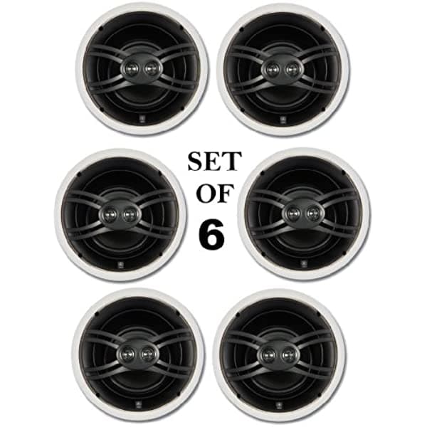 Yamaha Nsiw280Cwh3P Conjunto De 6 Fáciles De Instalar En El Techo 3-Wa
