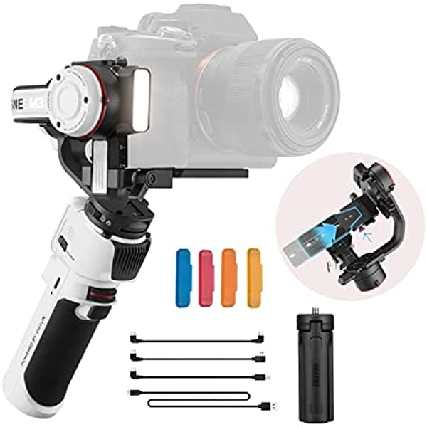 Zhiyun Crane M3 Estabilizador De Mano De 3 Eje Gimbal Todo En Un Diseño Para Cámaras Sin Espejo Teléfono Inteligente Cámaras De Acción (Crane M2 Act