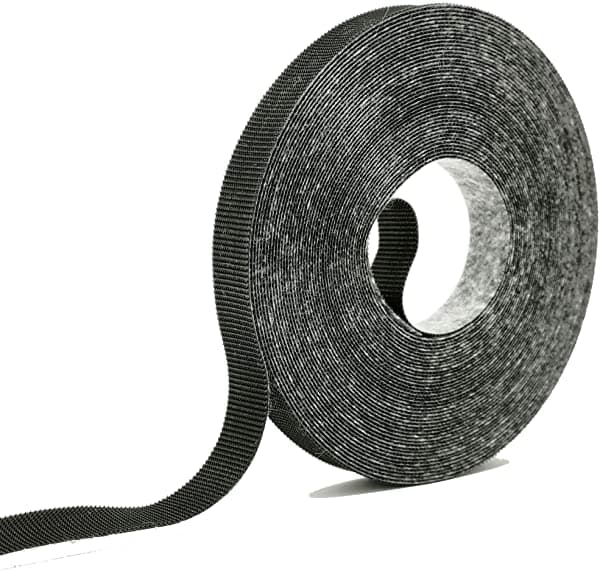 Rip-Tie Ripwrap Black 1/2 "X 30 'Case De Cable Reutilizable No Adhesiva Cape De Cable-Gaffers Cape Strinding Pero Sin Residuos Desgarrados Fácilmente G-05-030-C-BK