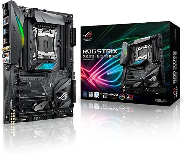 Asus Intel X299 Rog Strix X299 E-E-Emplicación X299 Lga 2066 Ddr4 Sdram Motor De Placa Base 90MB0U50-M0EAY0