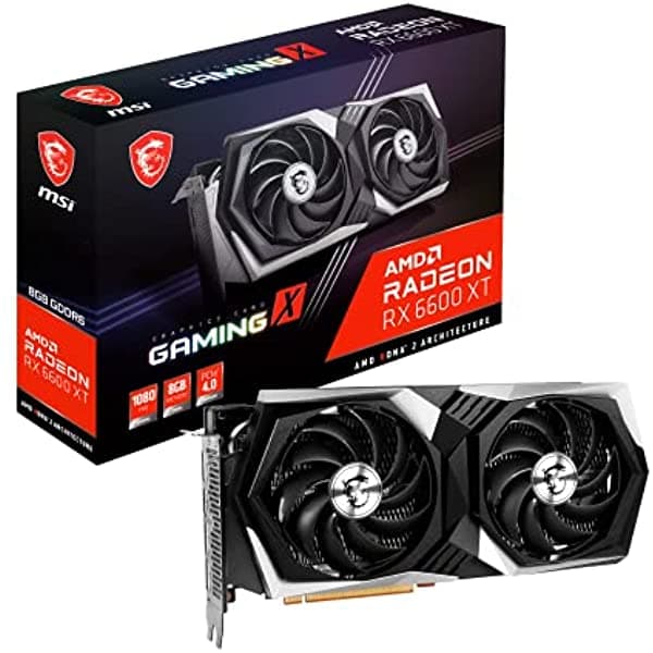 Msi Amd Radeon Rx 6600 Xt 8Gb Gddr6 128-Bit Hdmi/Dp Torx Fan Rgb Tarjeta Gráfica (Rx 6600 Xt Gaming X 8G) Radeon RX 6600 XT GAMING X 8G