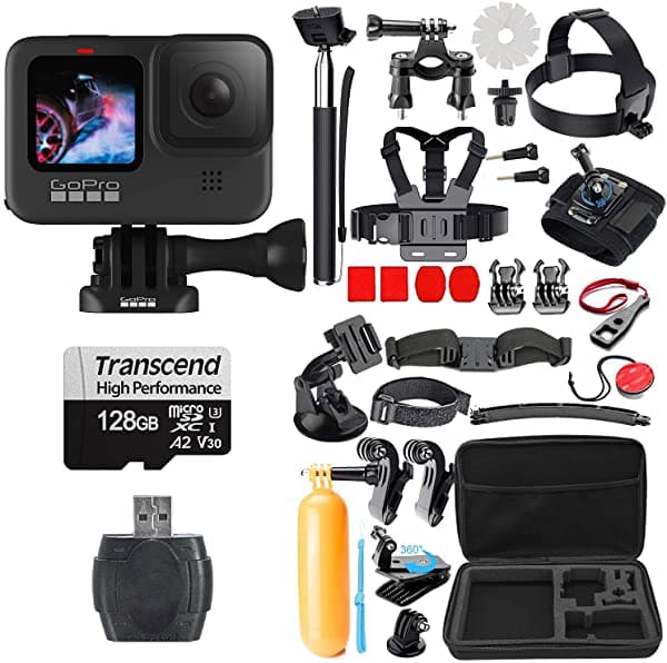Striker Fotografia Equipment Gopro Hero 9 Black con Micro Sd + Striker 38 Piece Action Accessory Bundle (128Gb) DZ-GOPCHDHX901-STRBUN