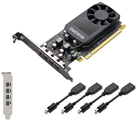Pny Quadro P1000 Tarjeta Gráfica - 4 Gb Gddr5 VCQP1000V2-PB