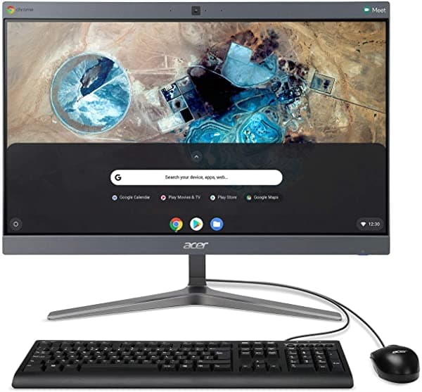 Acer Chromebase Aio Desktop Pantalla Táctil Full Hd De 238" Procesador Intel Celeron 3867U Memoria Ddr4 De 4Gb Ssd M.2 De 128 Gb Wifi 802.11Ac 5 Bluetooth 4.2 Le Chrome Os Teclado Y Ratón Usb Ca24I2-Ct2