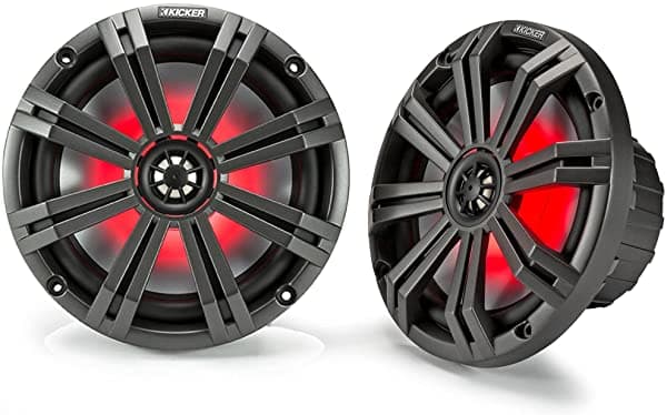 Kicker 8 "Altavoces Led Marinos De Carbón - 1 Pares De Altavoces De Reemplazo Oem KICKERBDL190806-05