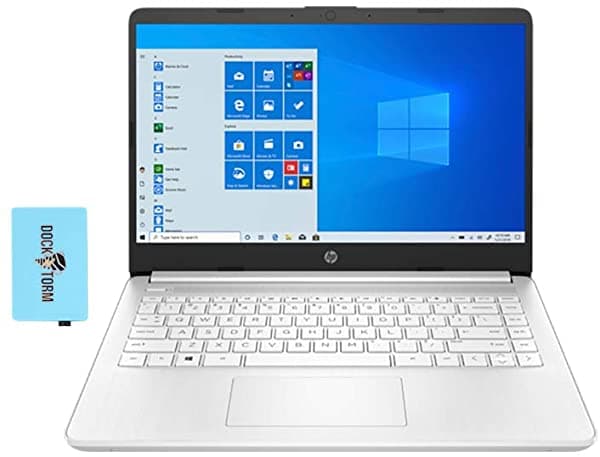 HP Notebook 14z Hogar y Negocios Compatible Con Google Classroom y Zoom (AMD 3020e 2-Core 16GB RAM 256GB PCIe SSD AMD Radeon Graphics 14.0" HD (1366X768) WiFi Bluetooth Cámara Web Win 10 H) con Hub