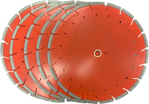 VORTEX DIAMOND (5 Paquete) Vtxmax Wtrc 14 Pulgadas De Calidad Suprema De Calidad Seca O Húmeda Slant Segmentada Cuchillas De Diamante Segmentadas Para Piedra De Horm