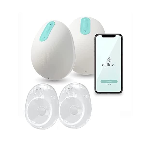 Willow Bomba De Sauce Bomba De Leche Portátil 21 Mm | Bombado De Leche Doble Eléctrico Tranquilo Y Manos Libres Portátiles En Bra Con Aplicación | La Única