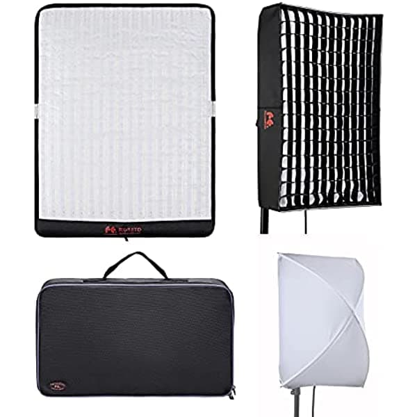 Vitopal Falcon Eyes Rx-18Td Kit Bicolor Flexible Led De Luz Fotográfica + Rx-18Ob Extended Softbox + Rx-18Sbhc Honeycomb Grid Softbox SG_B07BMTP24D_US
