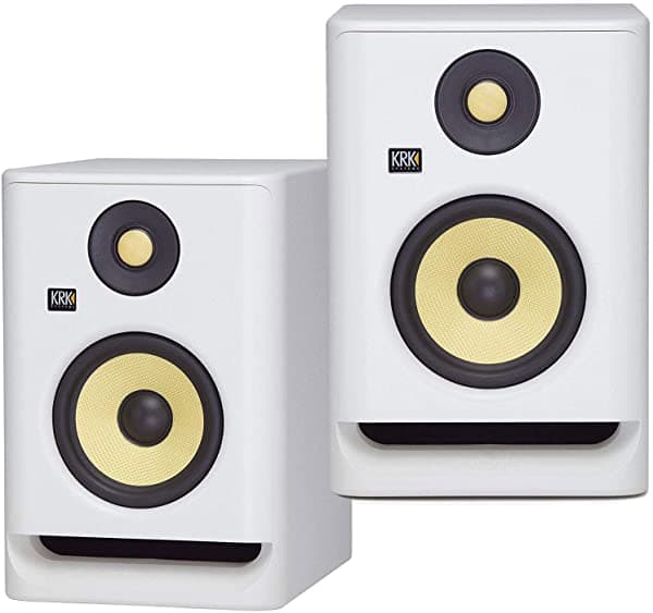 (2) Krk Rokit Rp7 G4 7" Bi-Amped Monitor De Estudio Dsp Altavoces Edición De Ruido Blanco (2) RP7G4WN