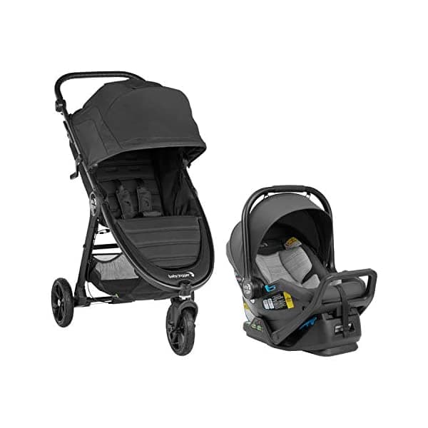 Baby Jogger Cochecito City Mini GT2 Color Negro Azabache Con Asiento Para Auto Infantil Baby Jogger City Go Air Color Granito