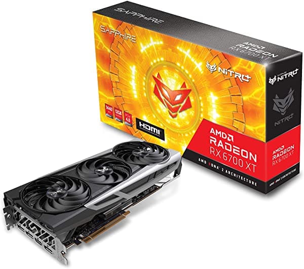 Sapphire 11306-01-20G Nitro+ Amd Radeon Rx 6700 Xt - Tarjeta Gráfica Para Juegos Con 12 Gb Gddr6 Amd Rdna 2