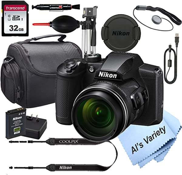 Nikon Coolpix B600 16.7 Cámara Digital De Megapíxeles + Tarjeta De 32 Gb Trípode Estuche Y Más (Paquete De 13Pc) Nikon B600