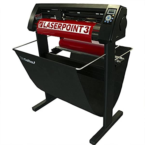 28 "Uscutter Laserpoint 3 (Lp3) Cortador De Vinilo Con Corte De Contorno De Brazos Soporte Y Canasta Vinylmaster Cut AZN-ALLP3631-VMC
