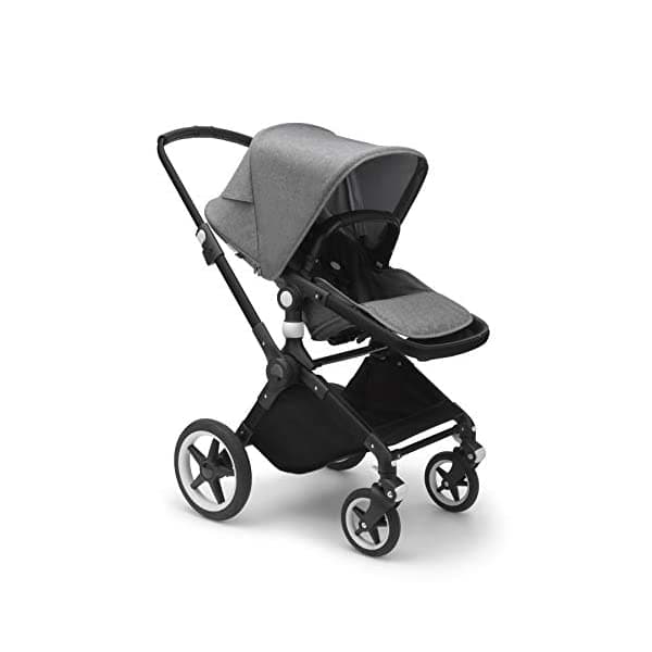 Bugaboo Lynx Cochecito de Bebé Liviano Todo Terreno con Manejo Fácil y Compatible con Silla Bugaboo Turtle One Negra/Gris 231350GM01