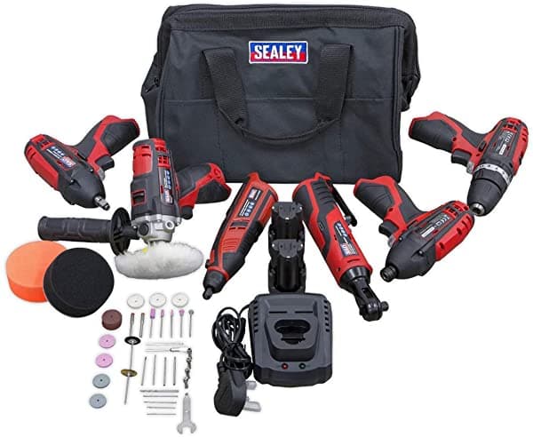 Sealey Cp1200Combo2 Cp1200 Serie 6 X 12V Kit Combinado De Herramienta Eléctrica Inalámbrica