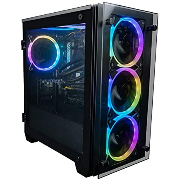 Computer Upgrade King Pc Stratos Micro Gaming Desktop Con Potencia - Nvidia Geforce Rtx 3070 Intel 16 Core I9-12900Kf (> Ryzen 9 5950X) 32 Gb De Ram 512 Gb Nvme Ssd + Disco Duro De 2 Tb Windows 11 - Computadora Gamer Rgb Refrigerada Por Líquido