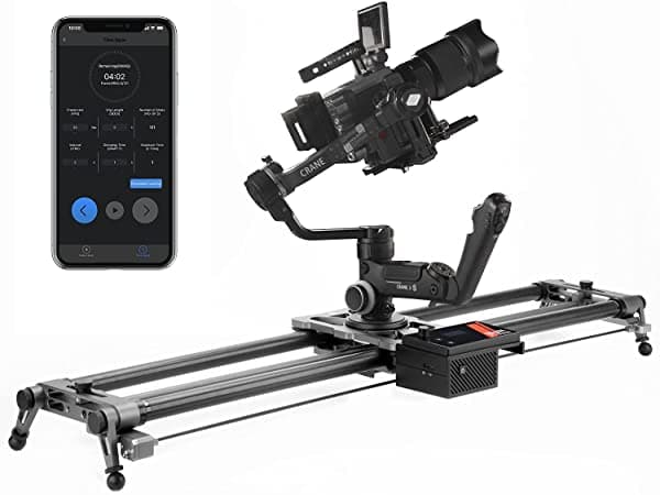 Yc Onion Slider De Cámara Motorizado 120Cm/47''''Camera Rail Con Fibra De Carbono De Control De Aplicaciones 3-4 O 5 Eje Deslizador Dolly Track Motio slider-03