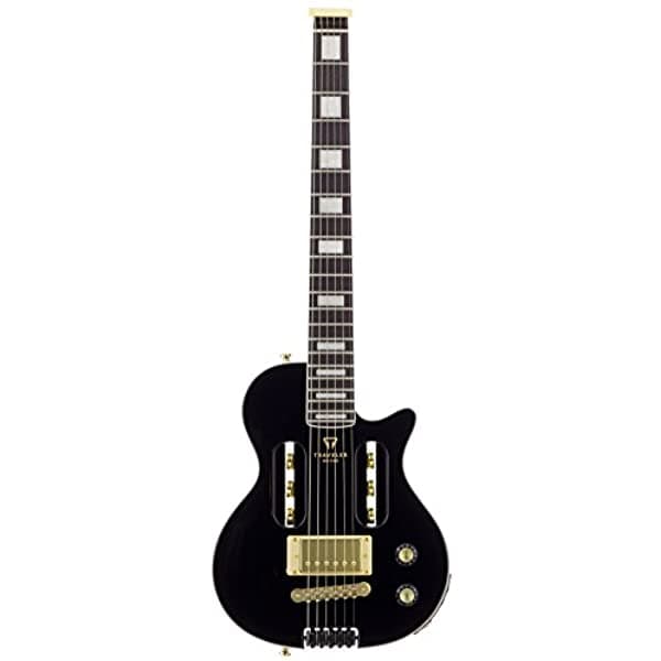 Traveler Guitarra Eléctrica De 6 Cuerdas Eg-1 Personalizada (Negro Brillante) Derecha (Eg1C Bkg)