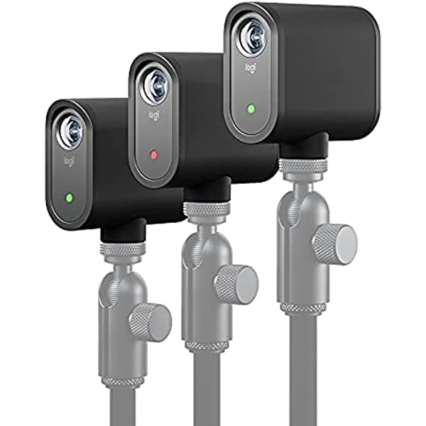 Unknown Logitech Mevo Start 3-Pack Cámaras Inalámbricas de Streaming en Vivo HD - Control desde App y Transmisión vía Smartphone o Wi-Fi 961-000500