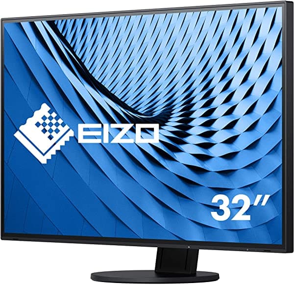 Eizo Ev3285 4K Ultra-Slim Frame 31.5 "Monitor De Led Ips De Pantalla Ancha Con Altavoces Flexstand Y Integrados Negro EV3285-BK
