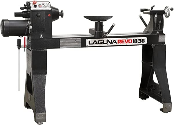 Laguna Tools Revo Lathe 220V 2Hp 18 "/36" Inducción 1725Rpm Motor Con Unidad De Frecuencia De Velocidad Variable - Modelo Mlarevo 1836 Negro A