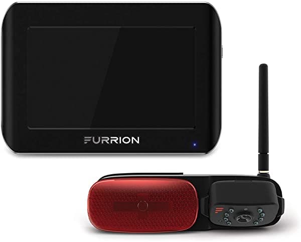Furrion Vision S Sistema De Respaldo De Rv Inalámbrico De 7 Pulgadas Con 1 Cámara De Luz De Marcador Trasero Visión Nocturna Infrarroja Y Ángulo De V FOS07TASR