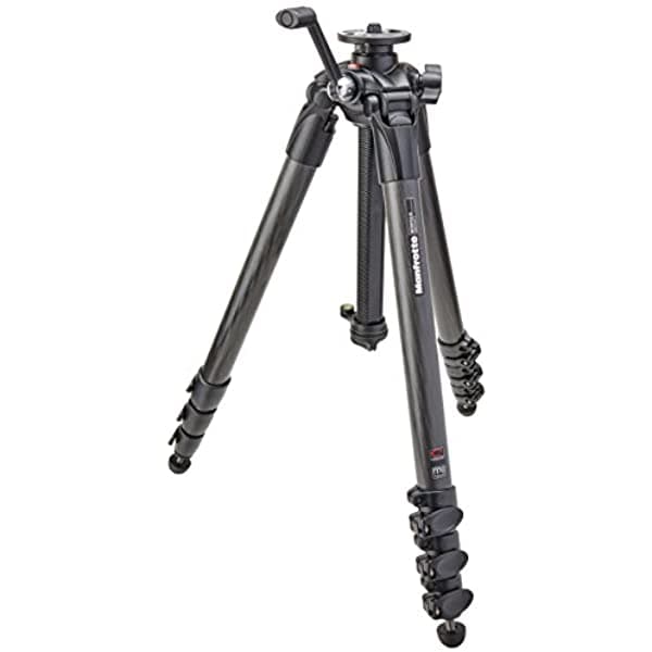 Manfrotto 057 Trípode De Fibra De Carbono De 4 Secciones (Mt057C4-G) Negro