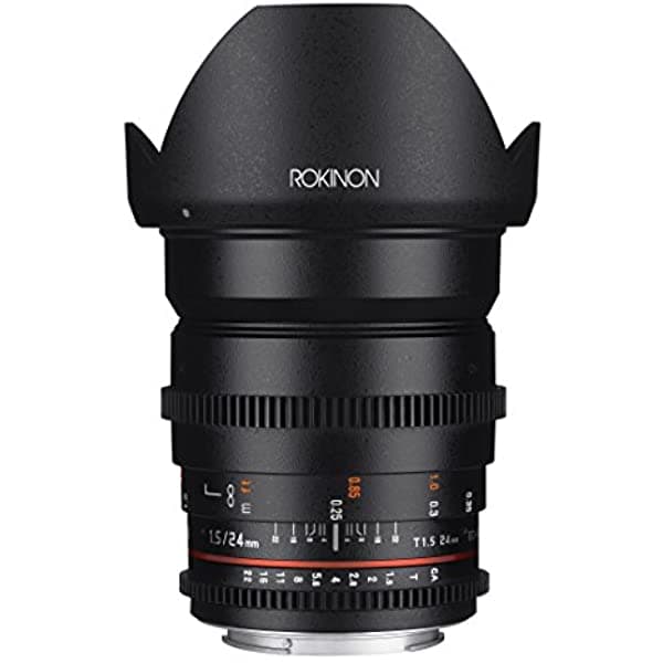 Lente Cine Ds De Gran Angular Para Canon Ef De La Marca Rokinon 0.94" DS24M-C