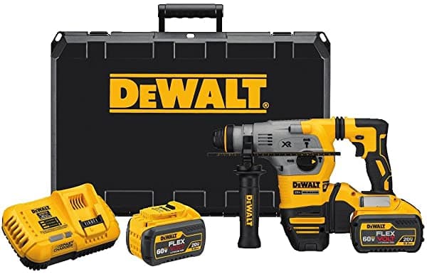 Dewalt Dch293X2 20V Max Xr Sin Escobillas 1-1/8 Pulgadas En Forma De L Sds Plus Kit De Martillo Giratorio