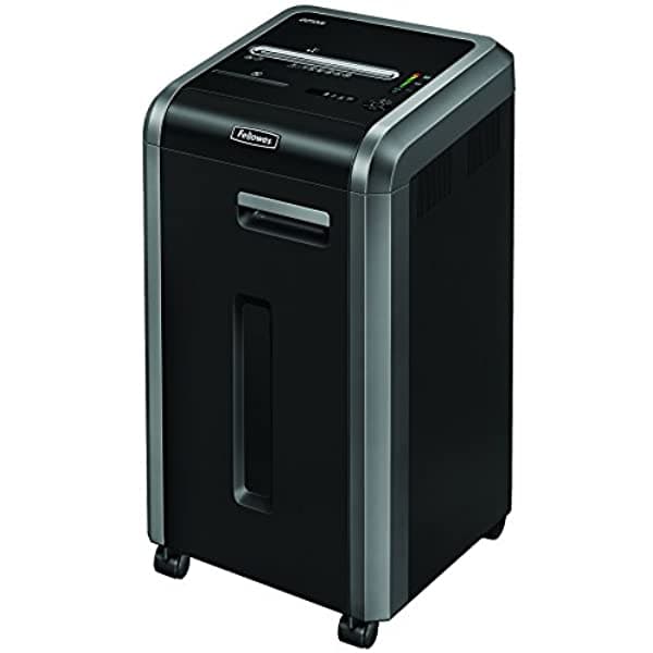 Fellowes Powershred 225Mi 100% A Prueba De Atascos 16 Hojas Micro-Cut Grado Comercial Trituradora De Papel (4620001) Color Negro